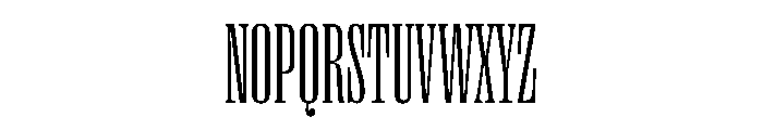 PPRightSerifTall Fine Instance Font UPPERCASE