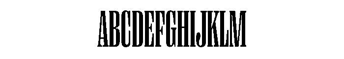 PPRightSerifTall Medium Instance Font UPPERCASE