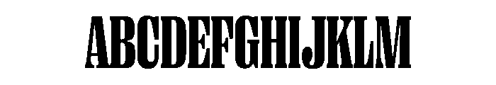 PPRightSerifTight Black Instance Font UPPERCASE