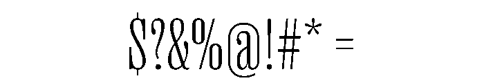 PPRightSerifTight Fine Instance Font OTHER CHARS