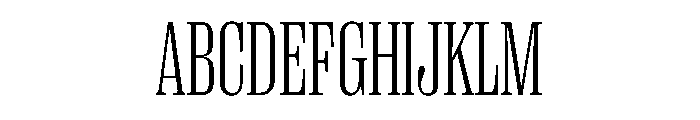 PPRightSerifTight Fine Instance Font UPPERCASE