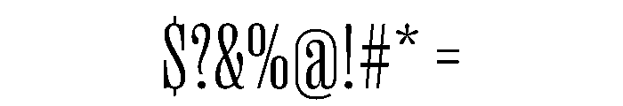 PPRightSerifTight Light Instance Font OTHER CHARS
