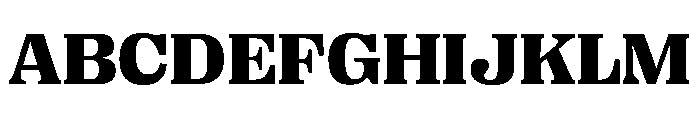 PPRightSerifWide Dark Instance Font UPPERCASE