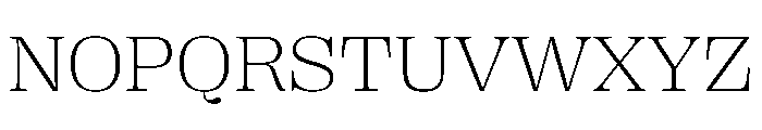PPRightSerifWide Fine Instance Font UPPERCASE