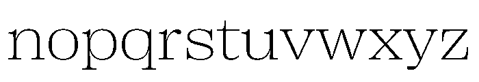 PPRightSerifWide Fine Instance Font LOWERCASE