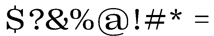 PPRightSerifWide Regular Instance Font OTHER CHARS