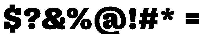 PPRightSlab Black Instance Font OTHER CHARS