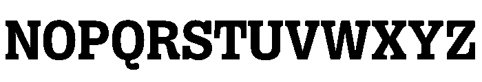 PPRightSlab Bold Instance Font UPPERCASE