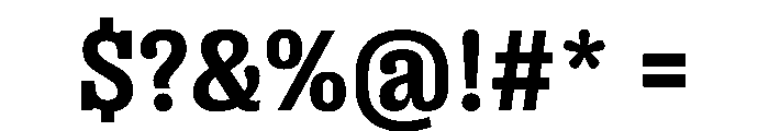 PPRightSlab CompactBold Instance Font OTHER CHARS