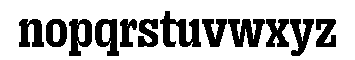 PPRightSlab CompactBold Instance Font LOWERCASE