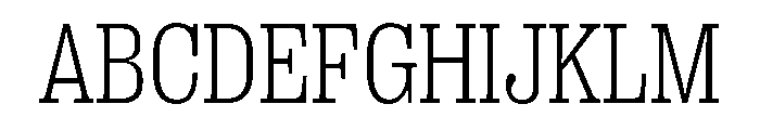 PPRightSlab CompactFine Instance Font UPPERCASE