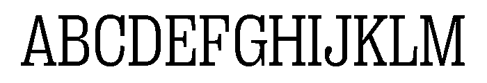 PPRightSlab CompactLight Instance Font UPPERCASE
