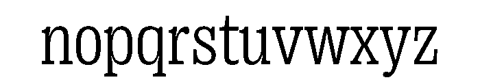 PPRightSlab CompactLight Instance Font LOWERCASE