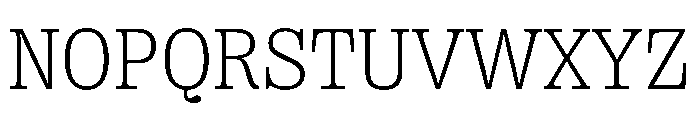 PPRightSlab Fine Font UPPERCASE