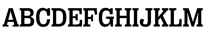 PPRightSlab Medium Instance Font UPPERCASE