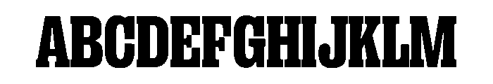 PPRightSlab NarrowBlack Instance Font UPPERCASE