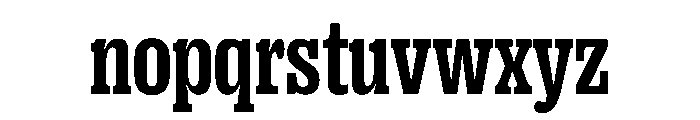 PPRightSlab NarrowBold Instance Font LOWERCASE