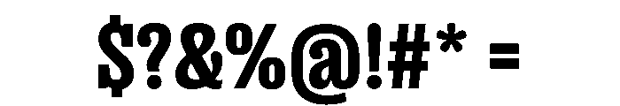 PPRightSlab NarrowDark Instance Font OTHER CHARS