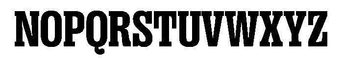 PPRightSlab NarrowDark Instance Font UPPERCASE