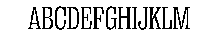 PPRightSlab NarrowLight Instance Font UPPERCASE