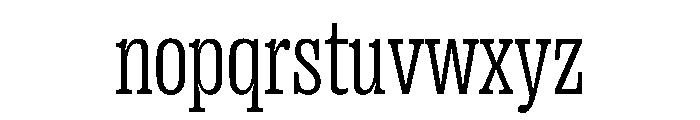 PPRightSlab NarrowLight Instance Font LOWERCASE