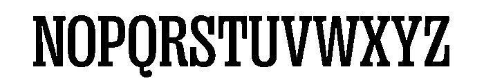 PPRightSlab NarrowMedium Instance Font UPPERCASE