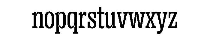 PPRightSlab NarrowRegular Instance Font LOWERCASE