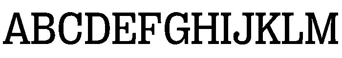 PPRightSlab Regular Instance Font UPPERCASE