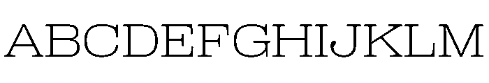 PPRightSlab SpatialFine Instance Font UPPERCASE