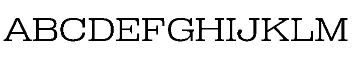 PPRightSlab SpatialLight Instance Font UPPERCASE