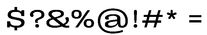 PPRightSlab SpatialRegular Instance Font OTHER CHARS