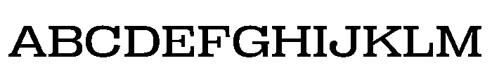 PPRightSlab SpatialRegular Instance Font UPPERCASE
