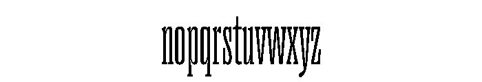 PPRightSlab TallFine Instance Font LOWERCASE