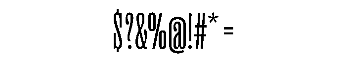 PPRightSlab TallLight Instance Font OTHER CHARS