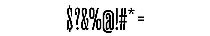 PPRightSlab TallRegular Instance Font OTHER CHARS