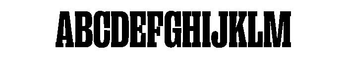 PPRightSlab TightBlack Instance Font UPPERCASE