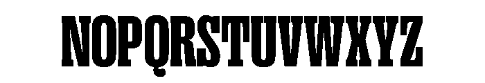 PPRightSlab TightBlack Instance Font UPPERCASE