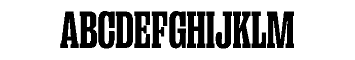 PPRightSlab TightDark Instance Font UPPERCASE