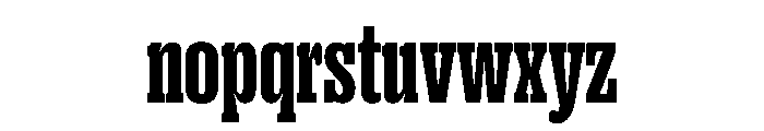 PPRightSlab TightDark Instance Font LOWERCASE
