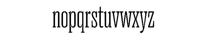 PPRightSlab TightFine Instance Font LOWERCASE