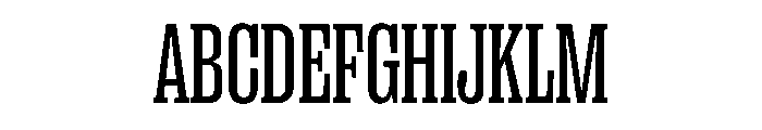 PPRightSlab TightRegular Instance Font UPPERCASE