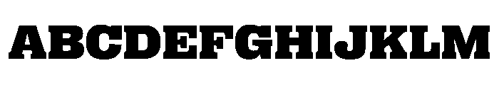 PPRightSlab WideBlack Instance Font UPPERCASE
