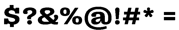 PPRightSlab WideBold Instance Font OTHER CHARS