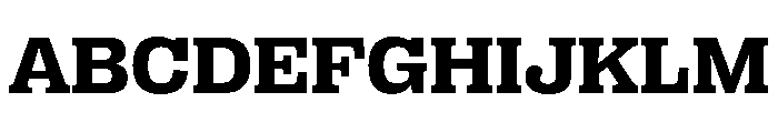 PPRightSlab WideBold Instance Font UPPERCASE