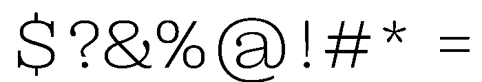 PPRightSlab WideFine Instance Font OTHER CHARS