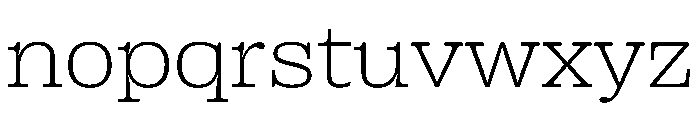 PPRightSlab WideFine Instance Font LOWERCASE