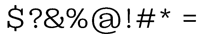 PPRightSlab WideLight Instance Font OTHER CHARS