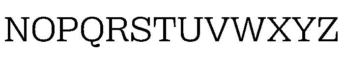 PPRightSlab WideLight Instance Font UPPERCASE
