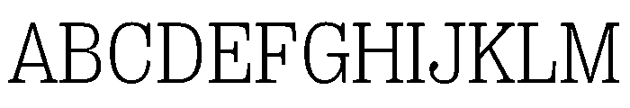 PPRightSlabCasual Fine Instance Font UPPERCASE