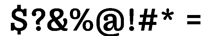PPRightSlabCasual Medium Instance Font OTHER CHARS